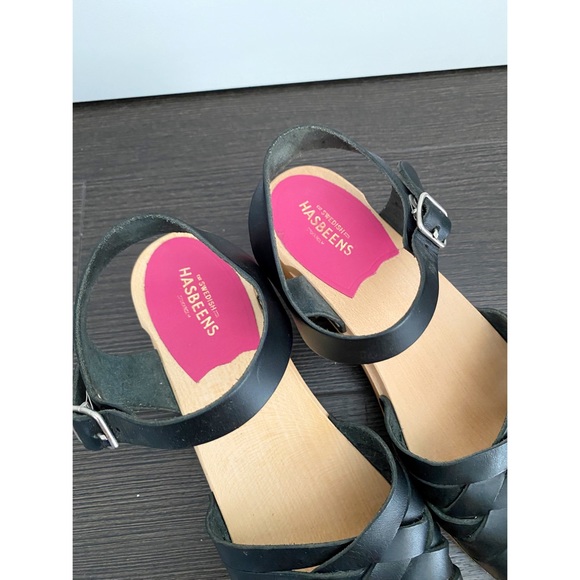 Swedish Hasbeens Renja Clog Sandal // Black - Picture 6 of 9